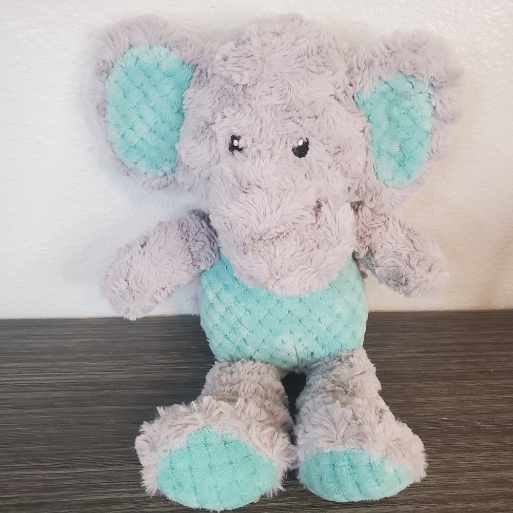 Spark Create Imagine Elephant Textured Rattle Crinkle Plush Stuffed Animal 15"